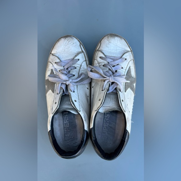 Golden Goose White and Gray Sneakers - Picture 2 of 6